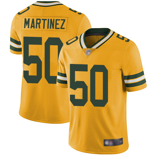 Green Bay Packers Limited Gold Men #50 Martinez Blake Jersey Nike NFL Rush Vapor Untouchable->green bay packers->NFL Jersey